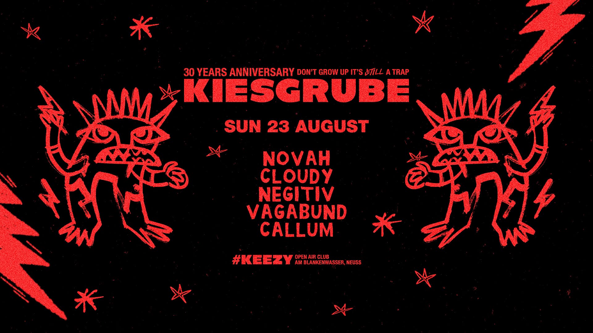 Kiesgrube presents #WAH with NOVAH, Cloudy, NEGITIV, Vagabund