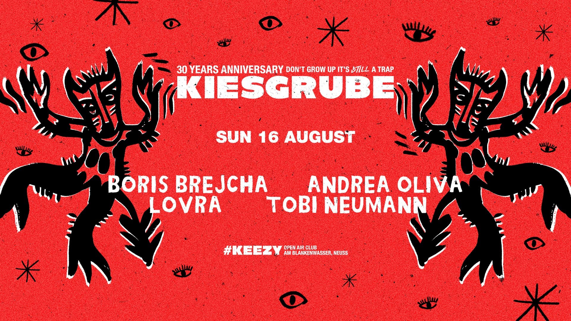 Kiesgrube presents Boris Brejcha, Andrea Oliva, LOVRA, Tobi Neumann