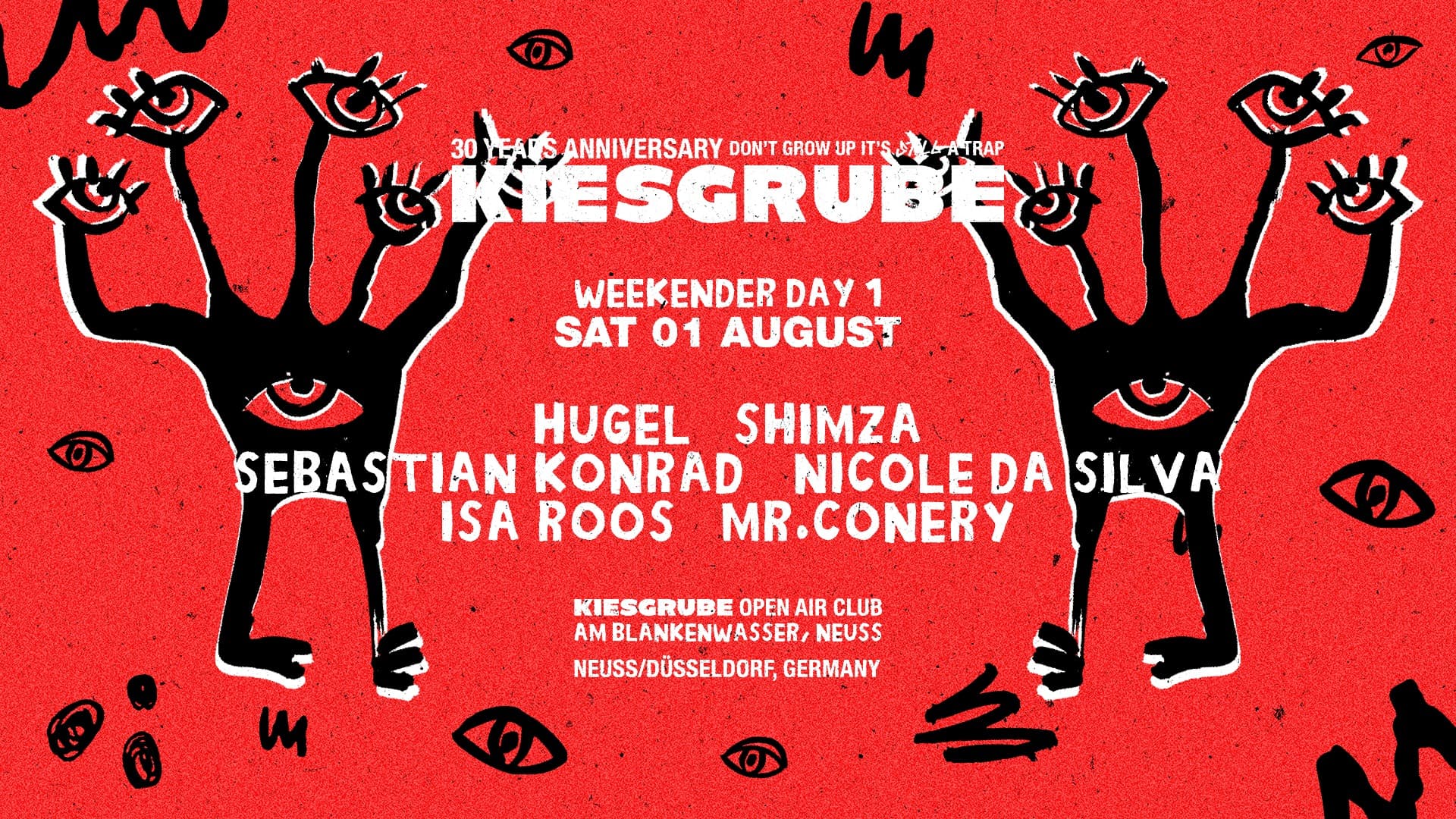 Kiesgrube presents THE WEEKENDER DAY 1 with HUGEL, Sebastian Konrad, Nicole da Silva, Isa Roos