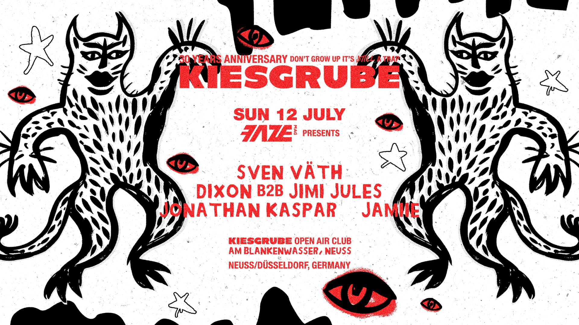 FAZE MAG presents Sven Väth, DIXON B2B Jimi Jules, Jonathan Kaspar, Jamiie