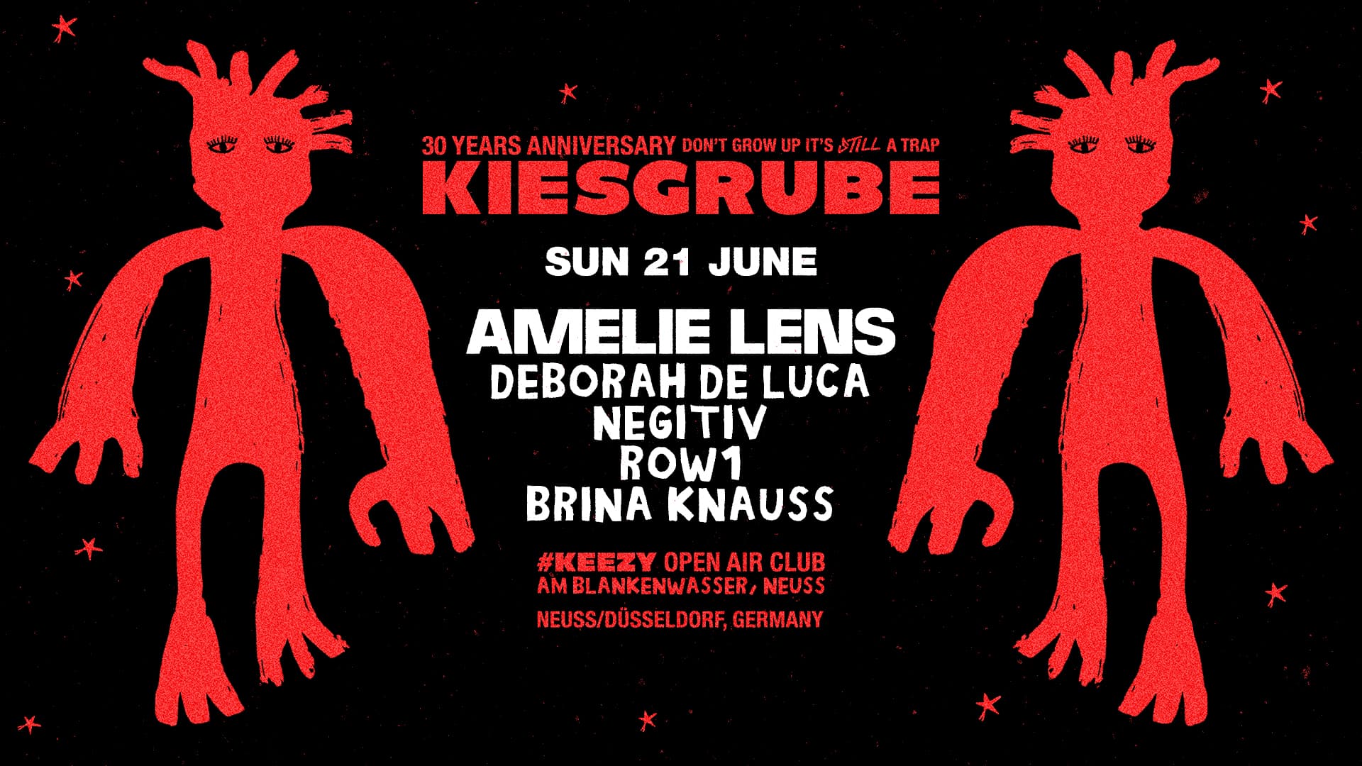 Kiesgrube presents #WAH 21.06 with Amelie Lens, Deborah De Luca, NEGITIV, ROW1, BRINA KNAUSS