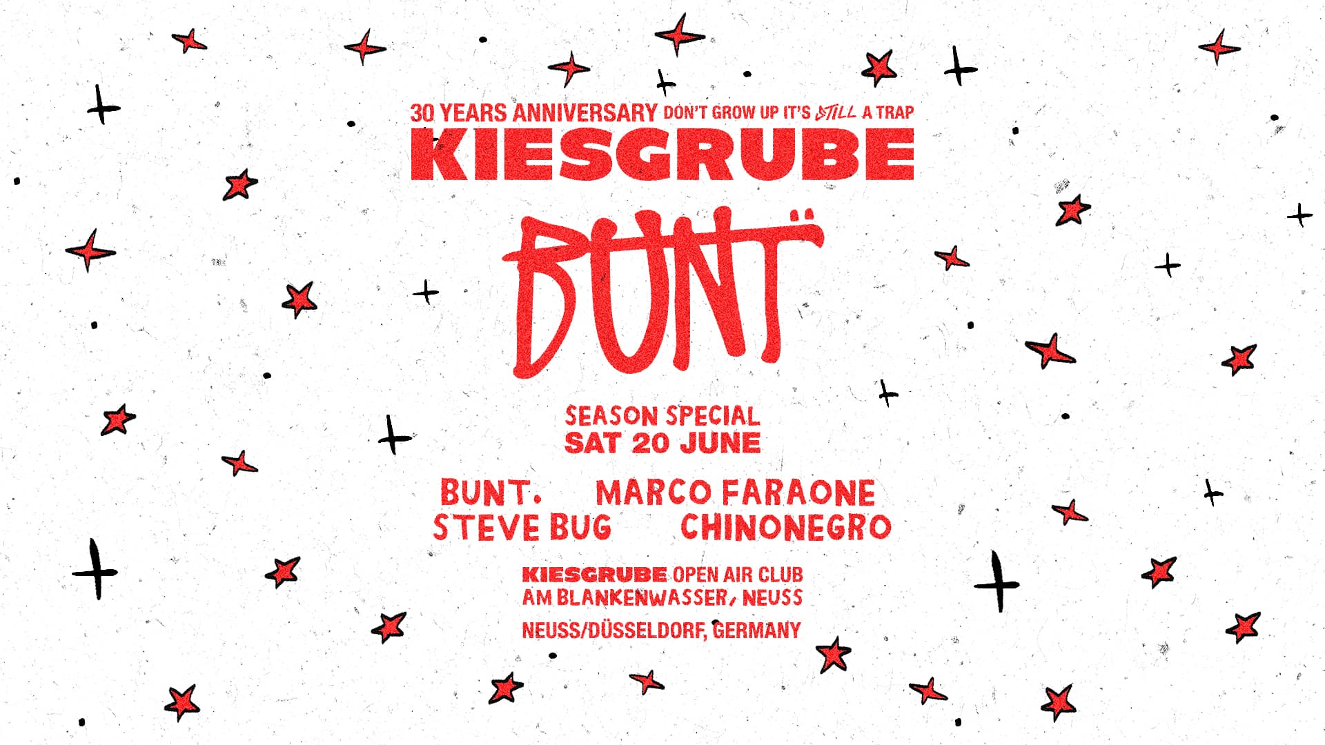 Kiesgrube 21.06 with BUNT., Marco Faraone, Steve Bug Chinonegro
