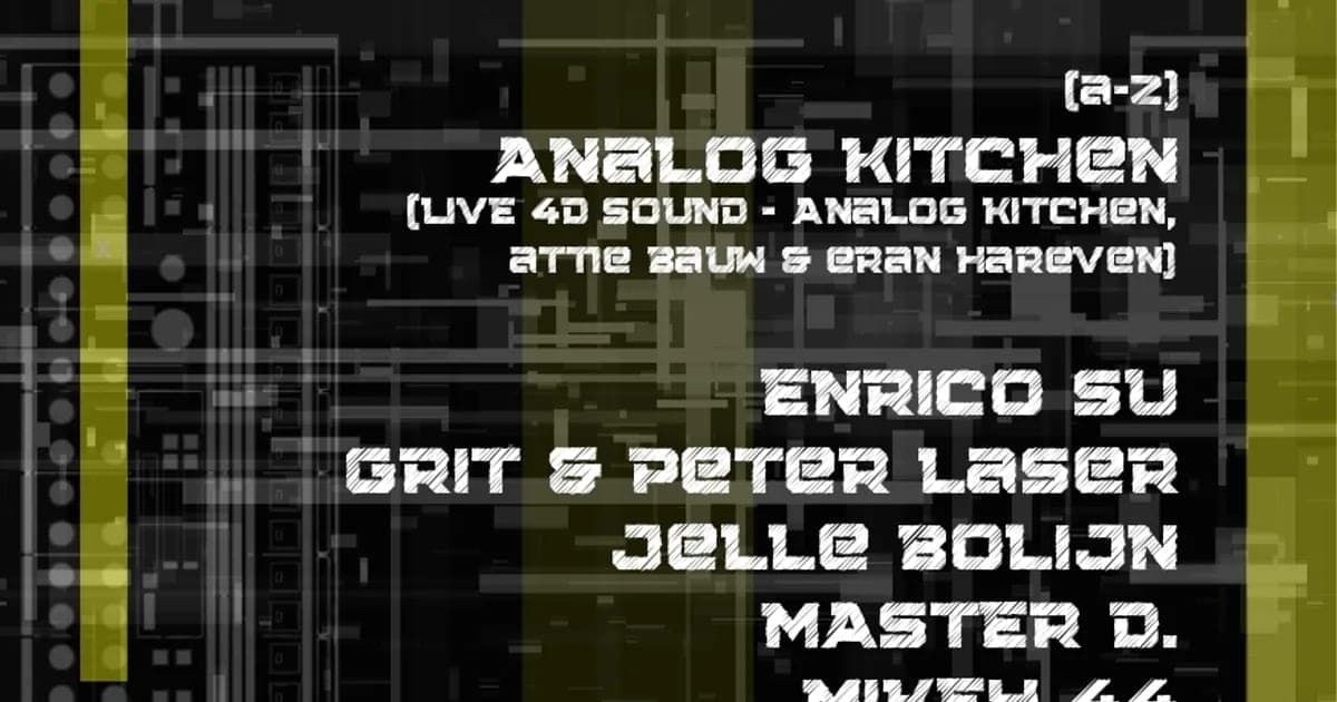 Analog Kitchen presents: HOW WE PLAY LIVE.