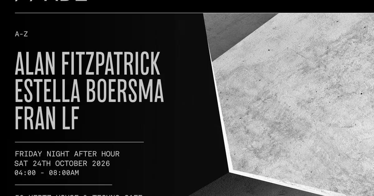 Alan Fitzpatrick & We Are The Brave presents…. FORMA