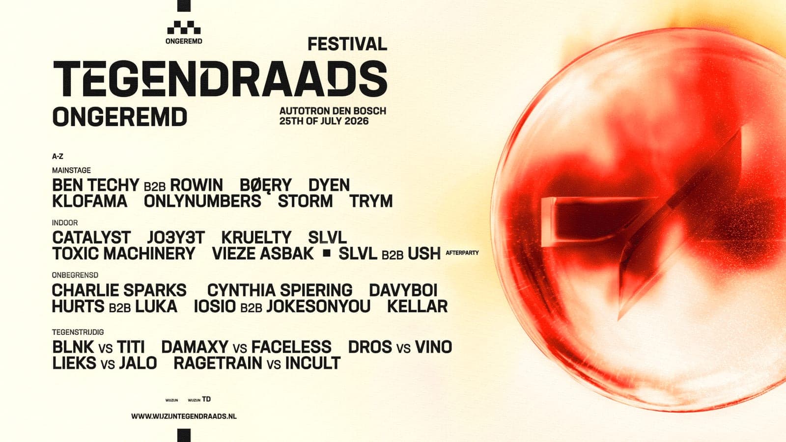 TEGENDRAADS Festival ONGEREMD