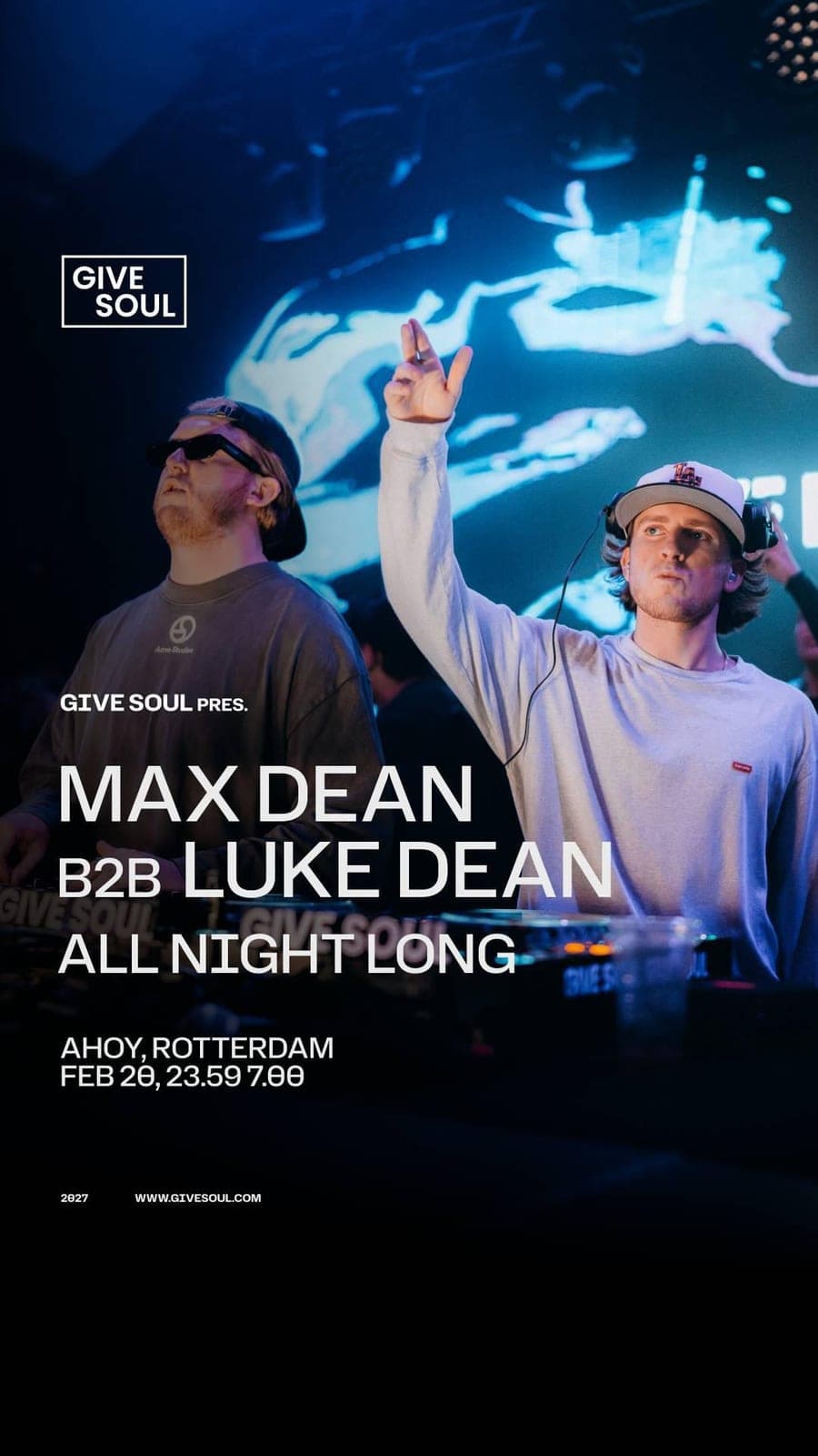 Give Soul presents Max Dean b2b Luke Dean All Night Long