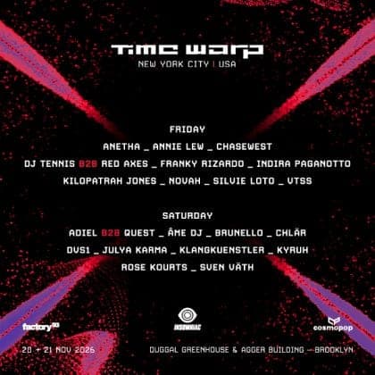 Time Warp New York City 2026