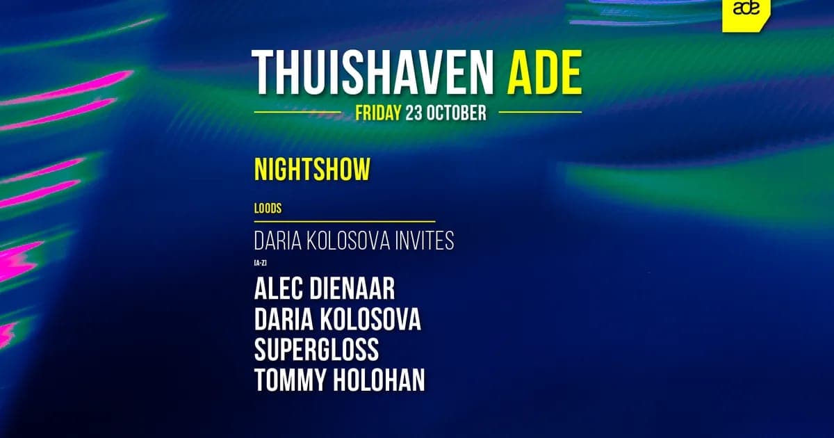 Thuishaven Friday Night — Daria Kolosova invites