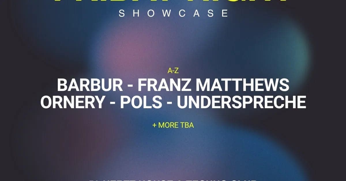 BRM Agency & Barbur Room pres. ADE Friday Night Showcase