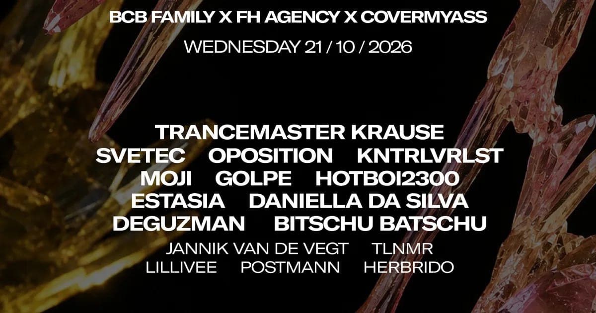 BCB FAMILY x FH AGENCY x CMA | SCHRANZ, BOUNCE, HARDTRANCE , HARDTECHNO