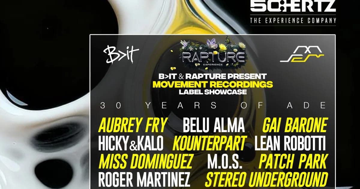 Movement Recordings ADE XXX Showcase
