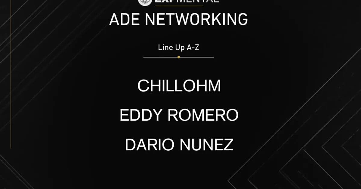 Soundvision Presents: Expmental ADE Networking
