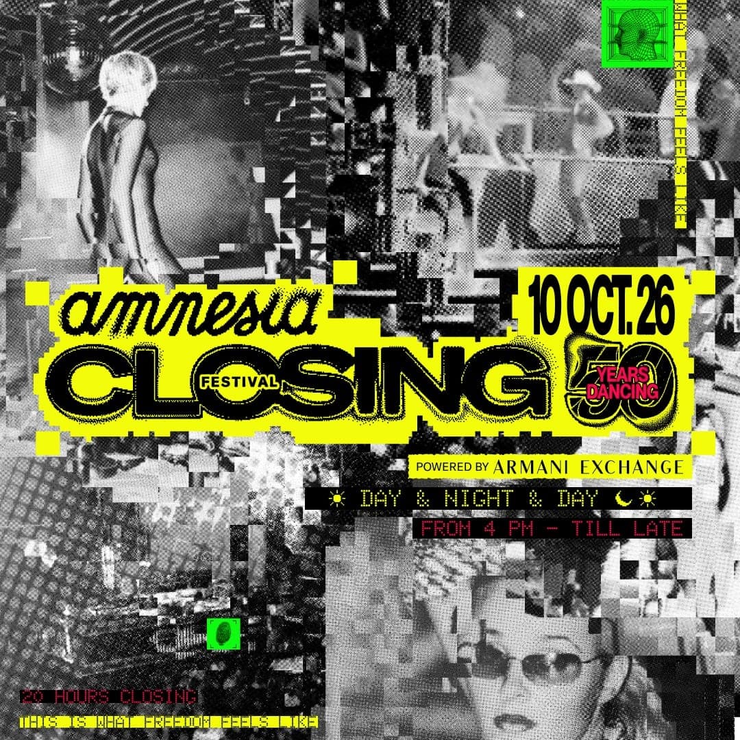 Amnesia Closing Festival 2026 - 50 years dancing. From sun to sun.