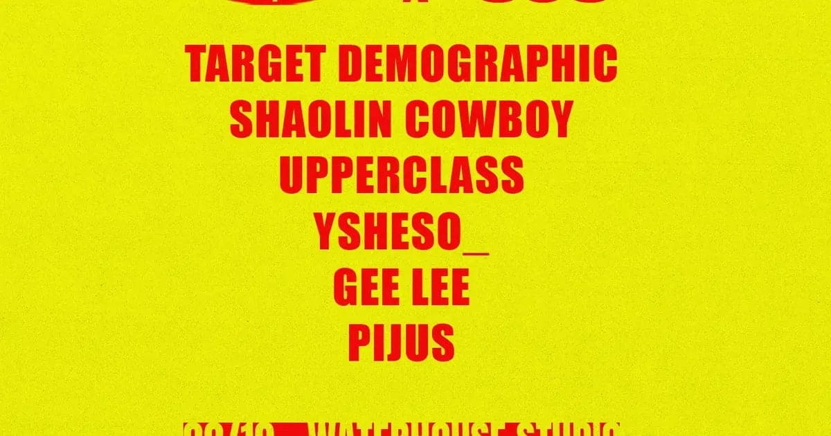 EELF x ADE: Target Demographic, Shaolin Cowboy, GEE LEE, Pijus, upper class and Ysheso