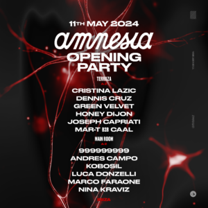 Amnesia Ibiza opening party 2024